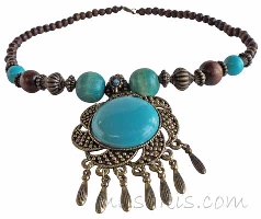 Indian ethnic necklace - click here for large view